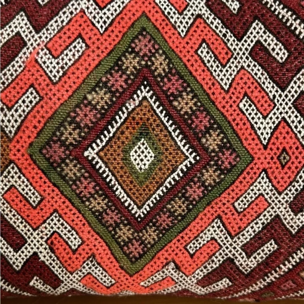 Handmade Moroccan Berber‎ Pillow With Suede By Berberology